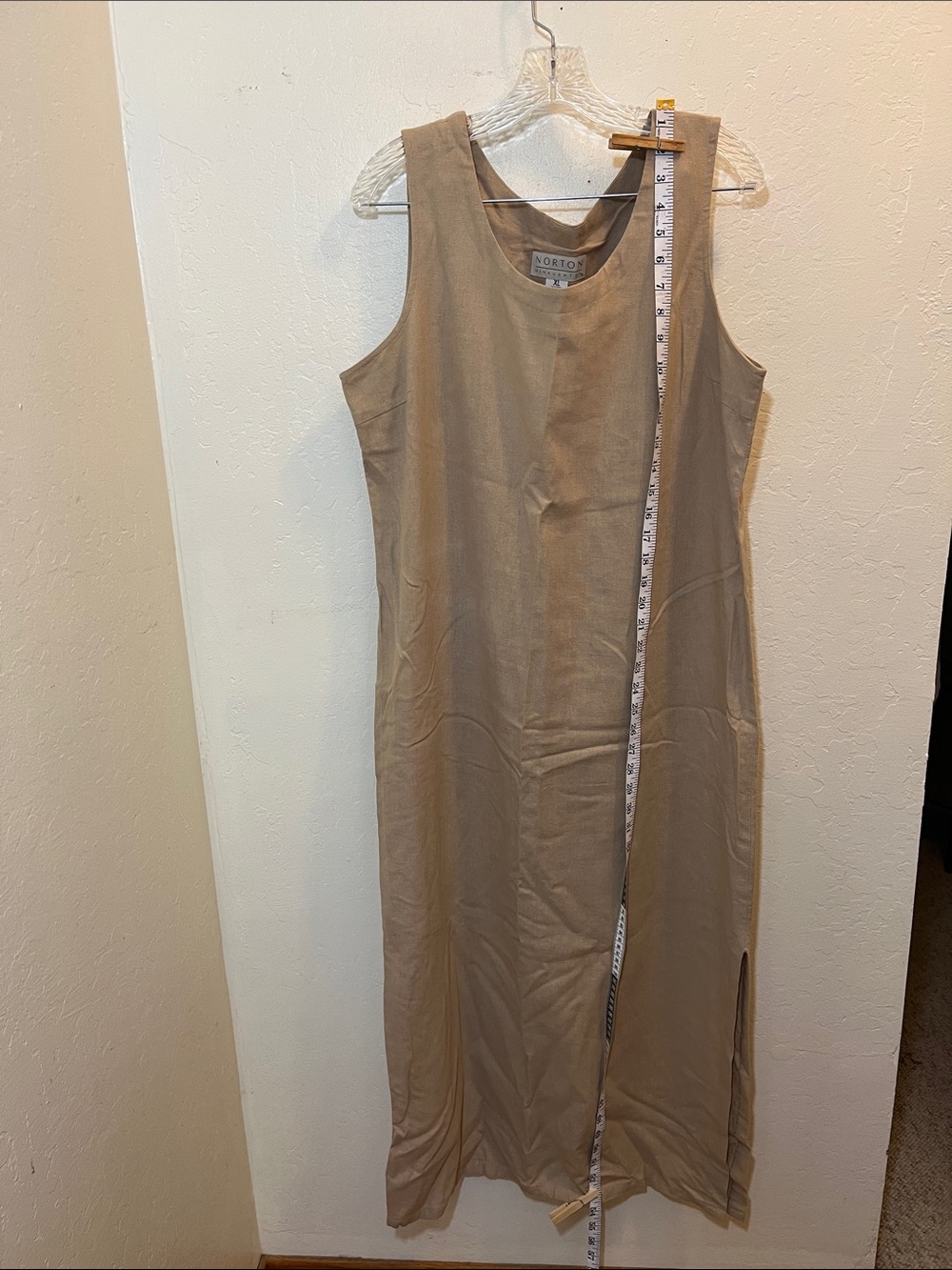 Norton Mc. Naughton, Sleeveless Maxi Dress in Taupe — Effortless Everyday Style